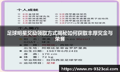 足球明星奖励领取方式揭秘如何获取丰厚奖金与荣誉